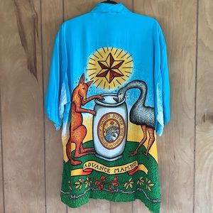 Vintage Mambo Advance Mambo Loud Shirt Australia Button Up Short Sleeve